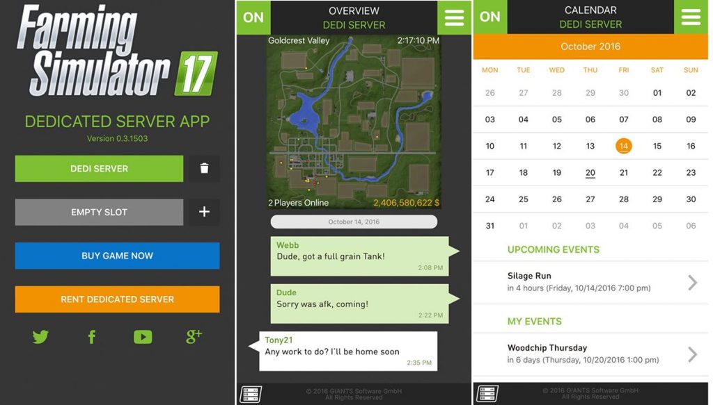 Farming Simulator 17 - Dedicated Servers and App - FS 2017 mods