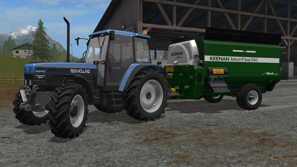 Keenan Mech Fibre 340 Feeder Wagon 1 3 0 0 Fs17 Farming