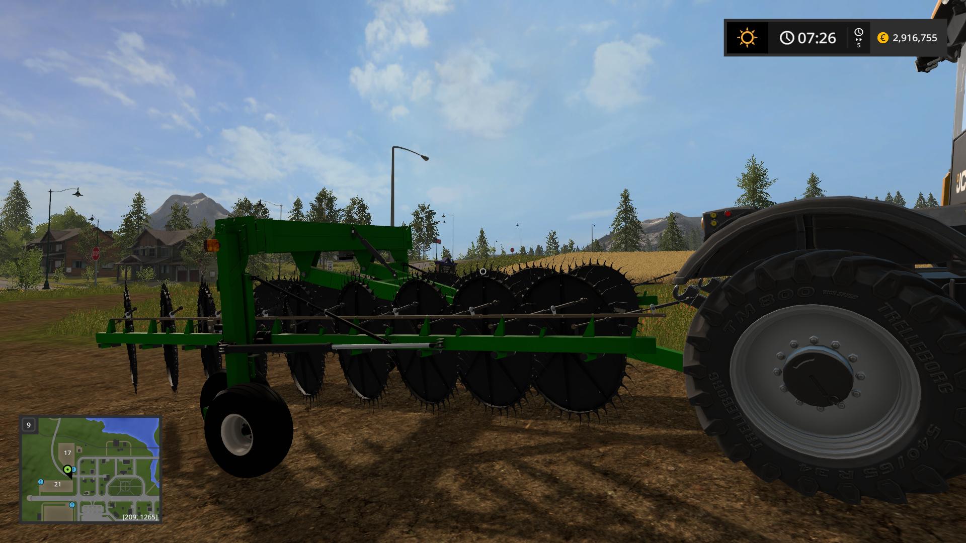 hay rake for Farming simulator 17 High capacity and high efficentcy frontie...