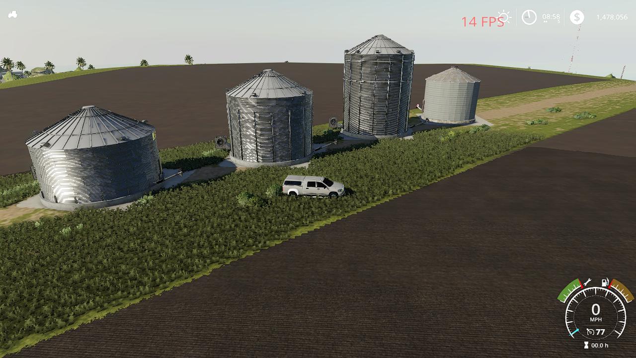 FS19 GSi grain bins pack v1.0 - Farming Simulator 17 mod / F