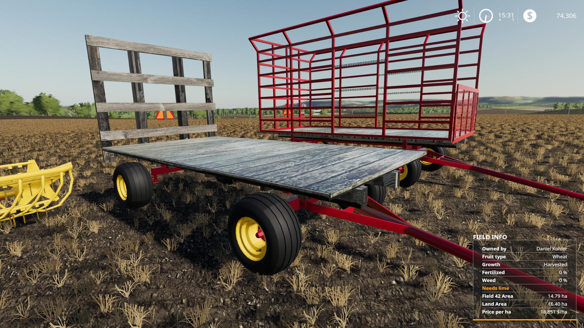 FS19 Autoload hay wagon v1.0.