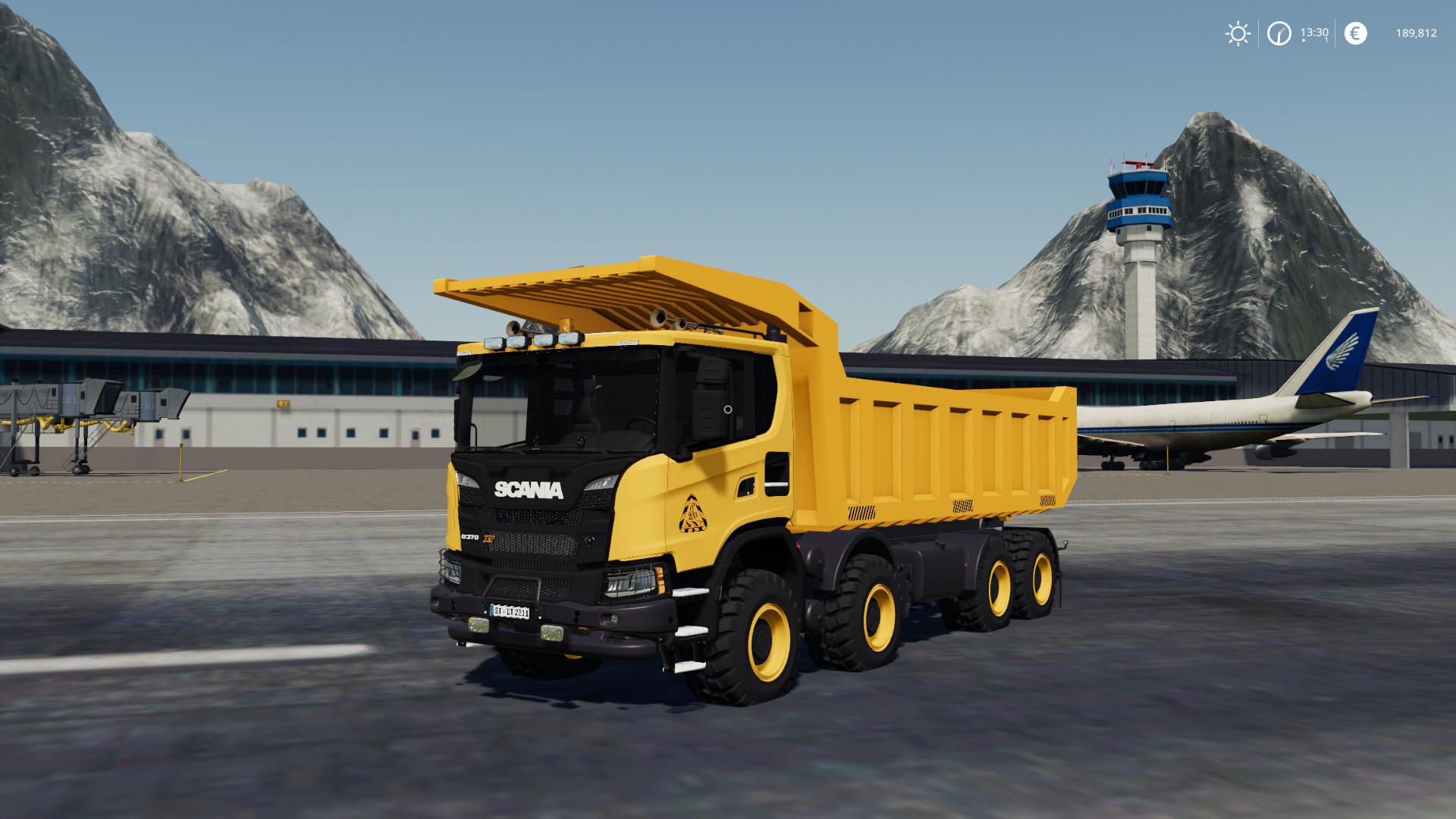FS19 Scania XT 8 × 8 Mining Truck v1.0.0.0.