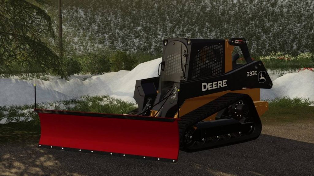 FS19 Skid Steer Snow Plow Farming Simulator 17 mod / FS 2017 mod